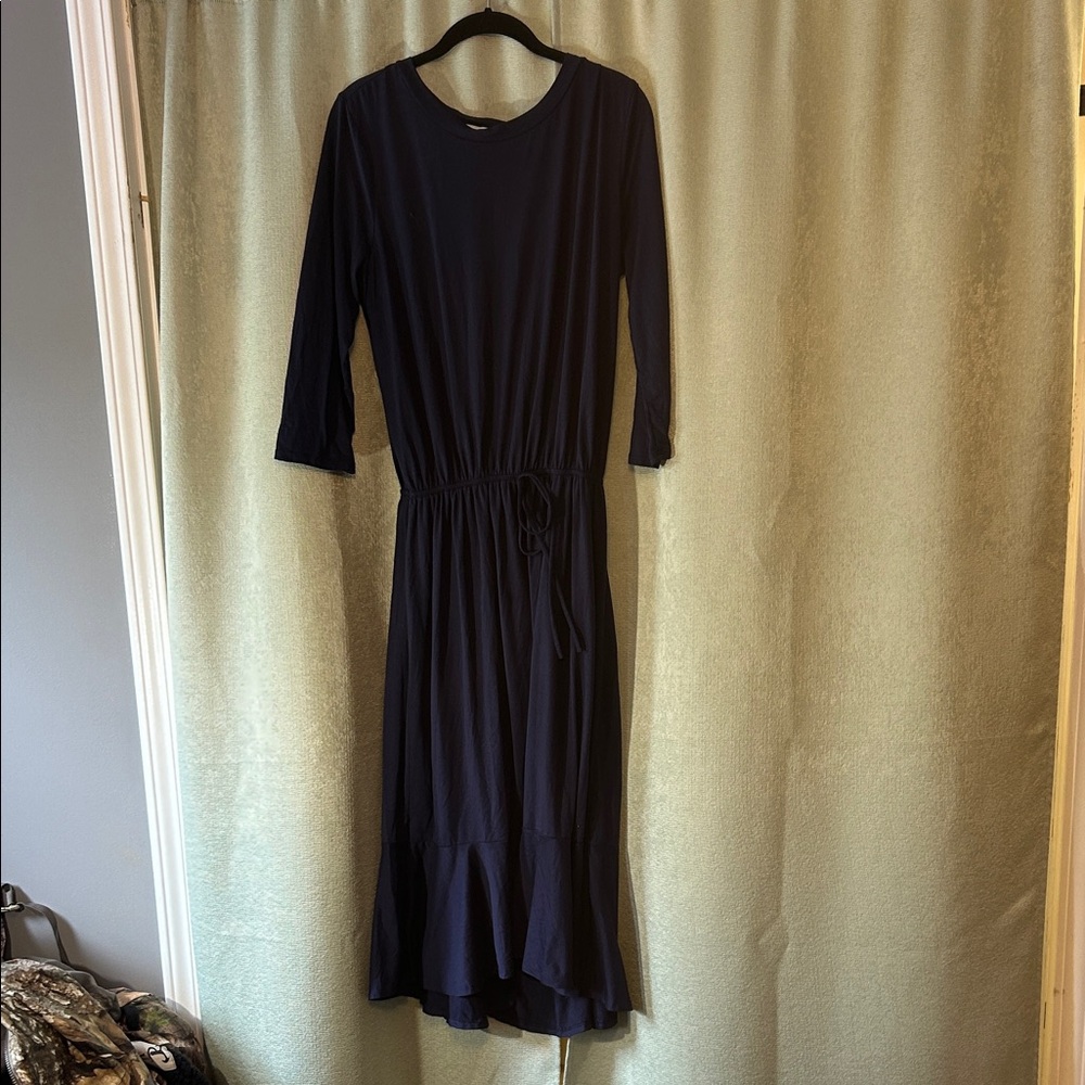 Reborn J Navy Long Sleeve Dress